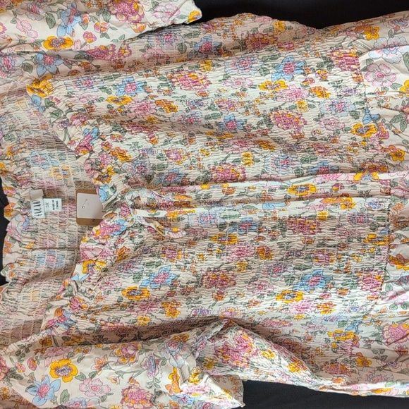 AUW Smocked Ruffle Dress. 3X. NWT - Picture 4 of 8